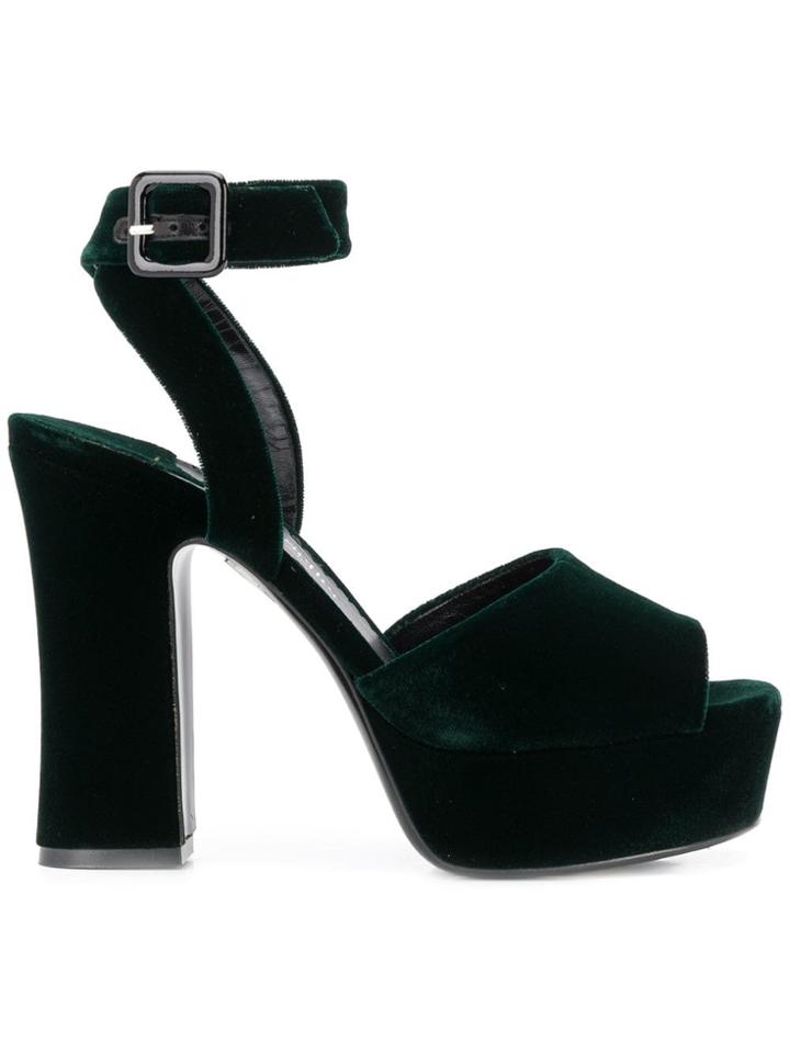 The Seller Platform Pumps - Green