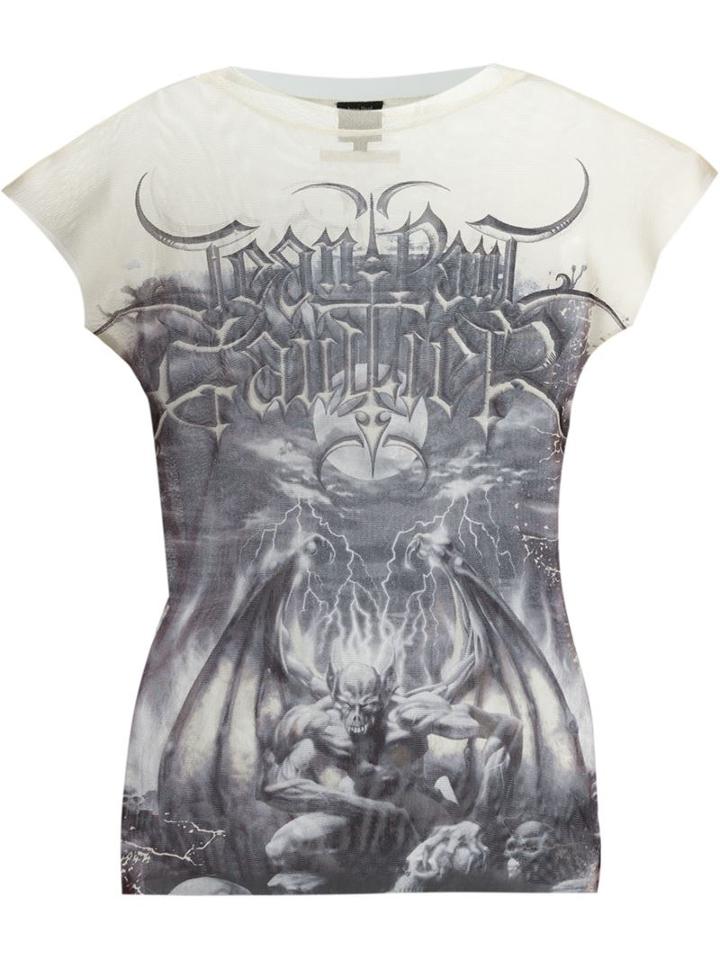 Jean Paul Gaultier Vintage Sheer Printed T-shirt