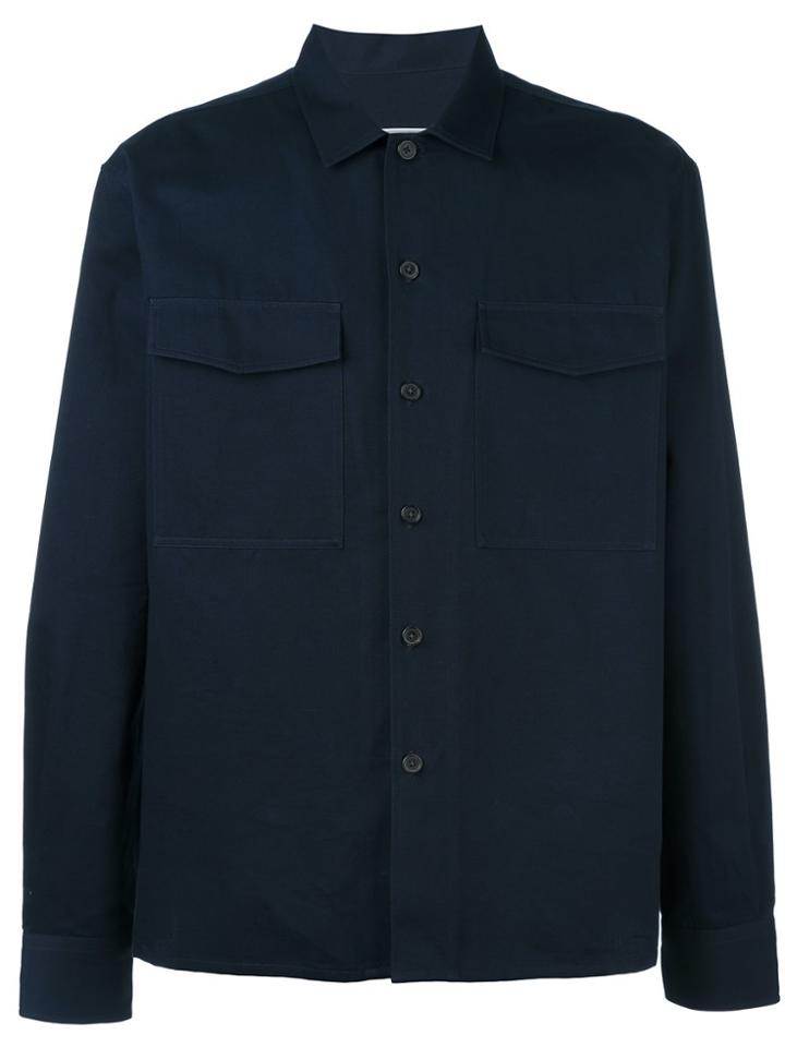 Ami Alexandre Mattiussi Camp Collar Overshirt - Blue