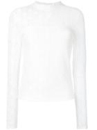 Guild Prime Lace Insert Blouse, Women's, Size: 34, White, Nylon/polyester