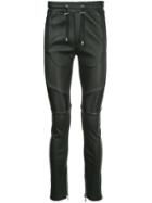 Balmain Biker Elasticated Waist Trousers - Black