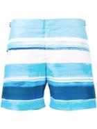 Orlebar Brown Mcgovern Striped Bulldog Swim Shorts - Blue