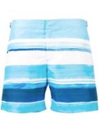 Orlebar Brown Mcgovern Striped Bulldog Swim Shorts - Blue