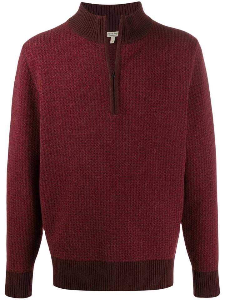 Holland & Holland Zipped-collar Jumper - Red
