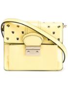 Red Valentino Eyelet Detail Flap Shoulder Bag