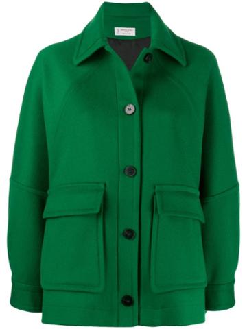 Alberto Biani Oversized Button-up Jacket - Green