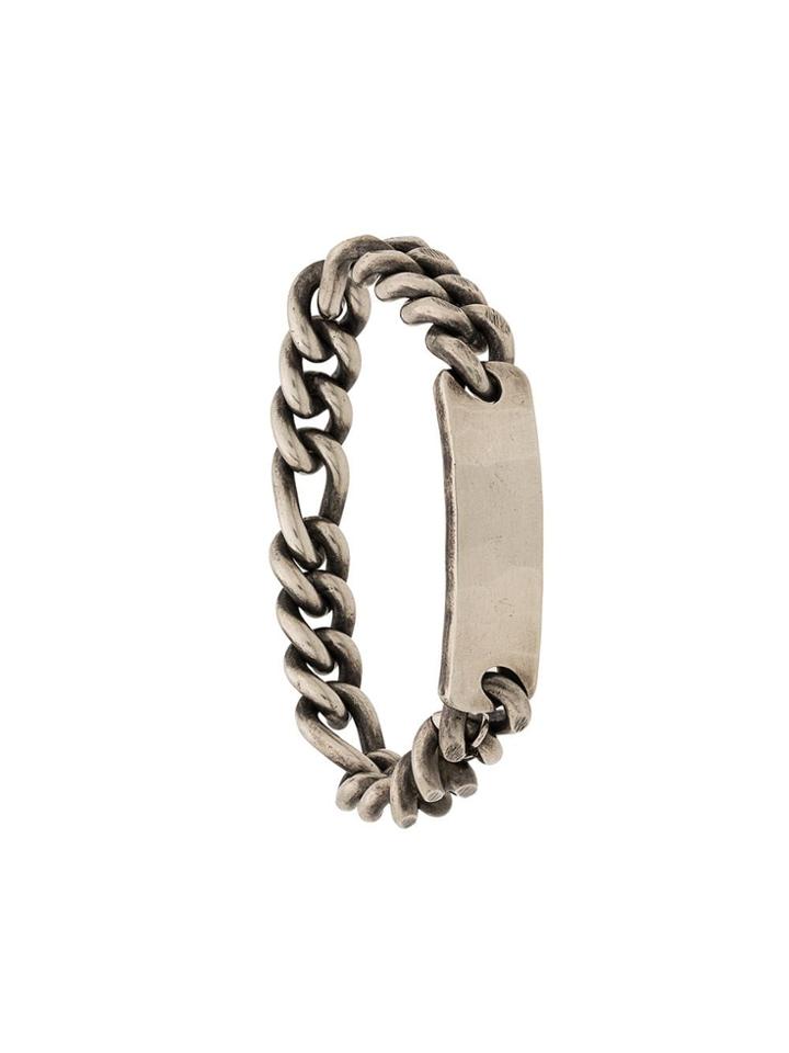Werkstatt:münchen Chain Plaque Bracelet - Silver
