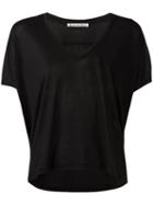 Acne Studios V-neck T-shirt, Women's, Size: Xs, Black, Lyocell