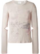 Helmut Lang Vintage Open Elbows Long Sleeve Top