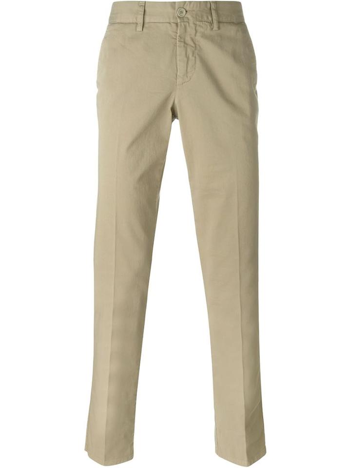 Aspesi Slim Fit Chinos, Men's, Size: 48, Nude/neutrals, Cotton/spandex/elastane