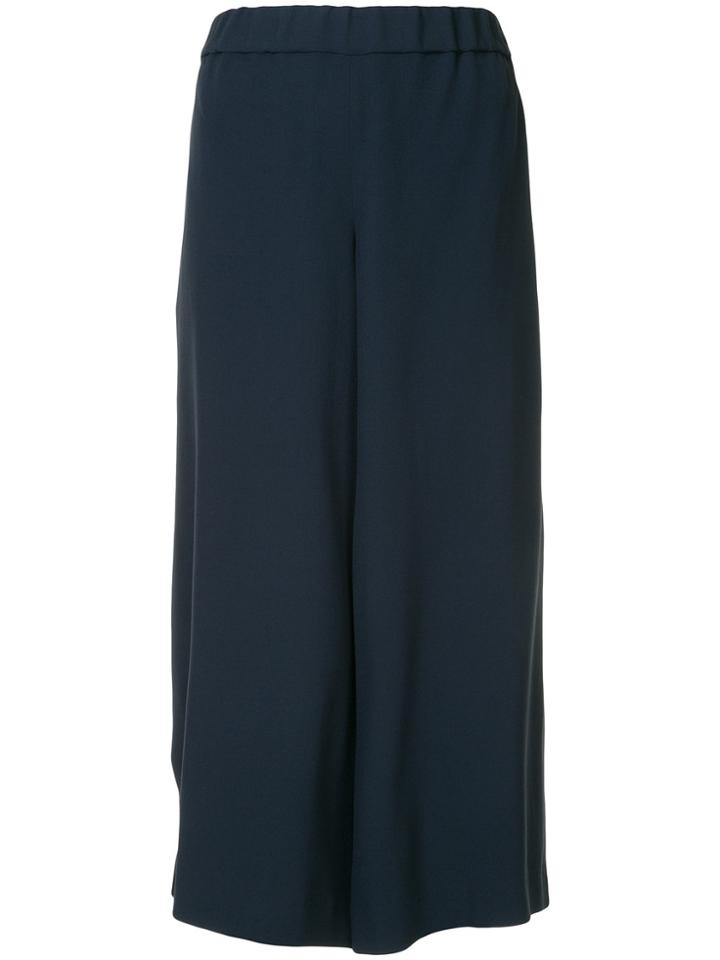 Ingie Paris Wide-leg Cropped Trousers - Blue