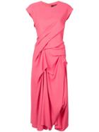 Sies Marjan Ruched Midi Dress - Pink
