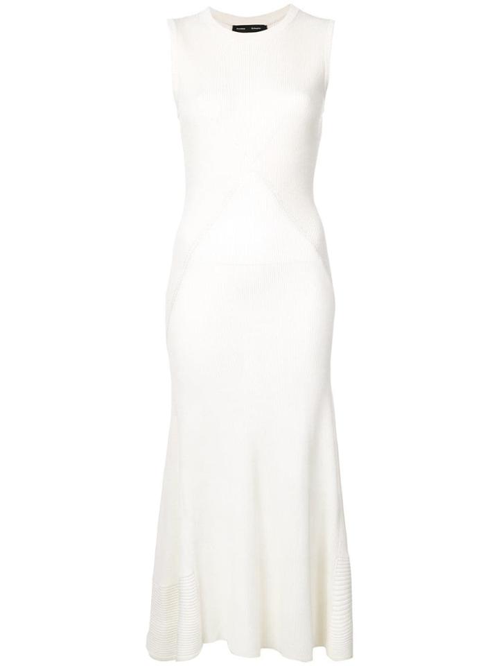 Proenza Schouler Pieced Rib Knit Dress - White