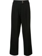 Song For The Mute High-waisted Cropped Trousers - Black