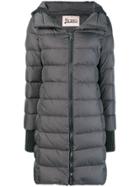 Herno Hooded Feather Down Jacket - Grey