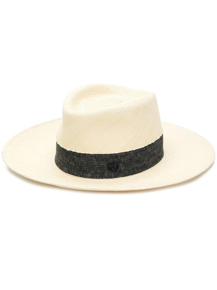 Maison Michel Wide Brim Hat - Neutrals