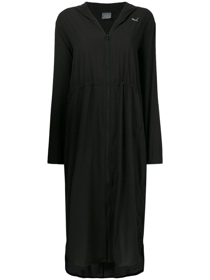 Puma Zipped Sweatshirt Dress - Black