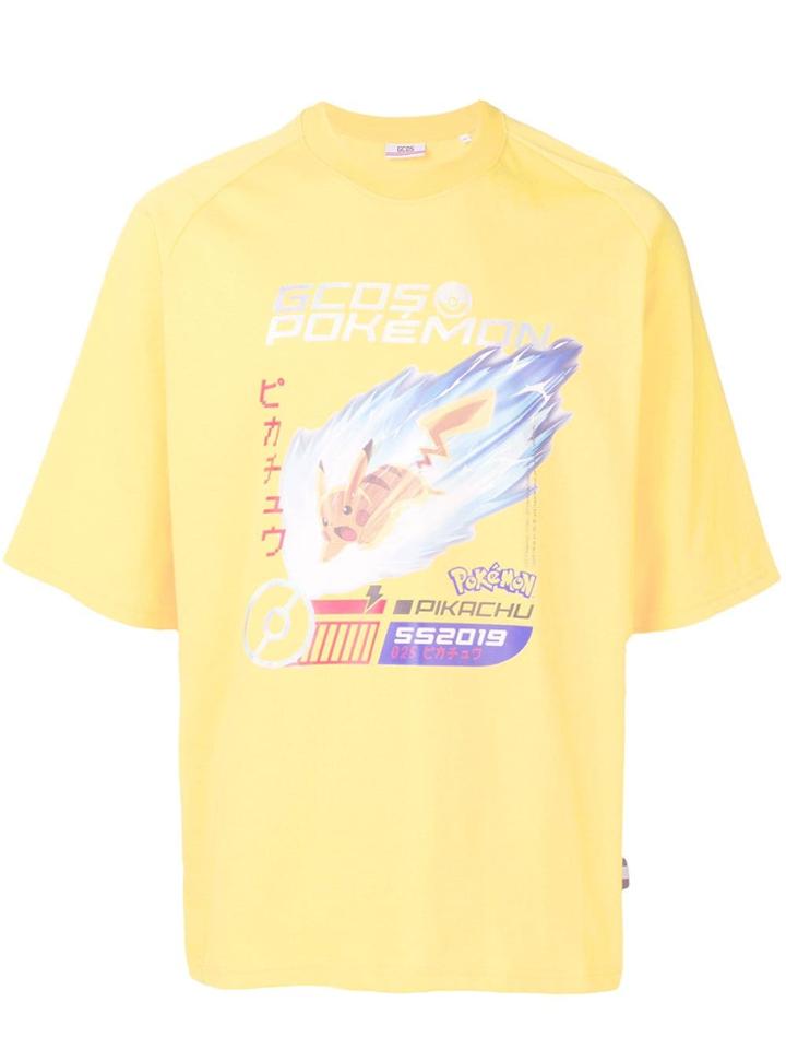 Gcds Printed Pokémon T-shirt - Yellow
