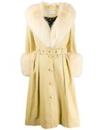 Saks Potts Foxy Single-breasted Coat - Yellow