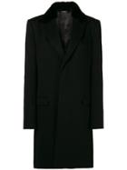 Dolce & Gabbana Oversized Mink Fur Collar Coat - Black