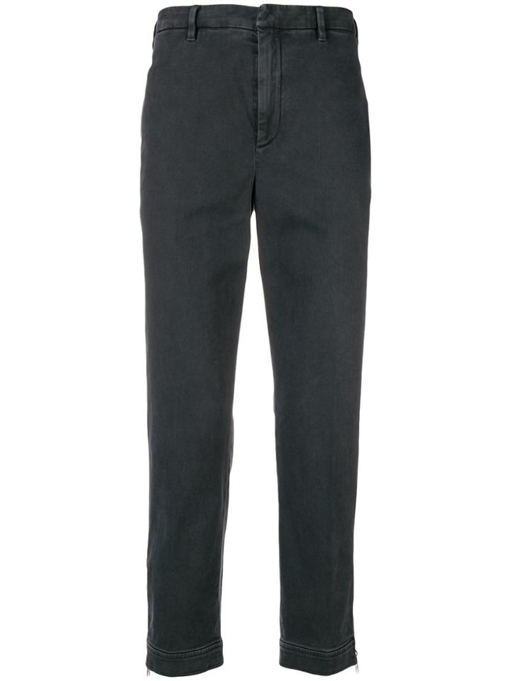 Neil Barrett Cropped Fitted Trousers - Grey