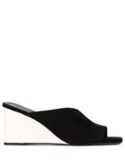 Mercedes Castillo Asymmetric Wedge Sandals - Black