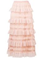 Red Valentino Ruffled Tiered Skirt - Neutrals