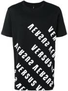 Versus Logo Printed Short Sleeve T-shirt - Black