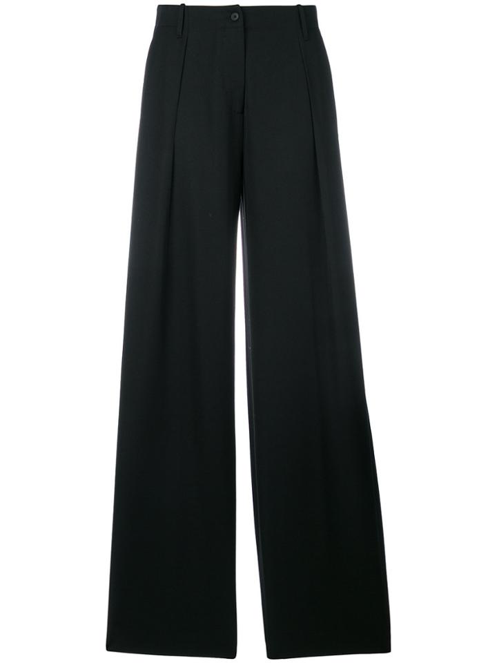 Tomas Maier Wide Leg Pant - Black
