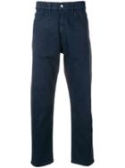Ymc Five Pocket Design Trousers - Blue