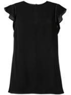 Michael Michael Kors Flutter Sleeve Top, Women's, Size: Xxs, Black, Polyester/spandex/elastane