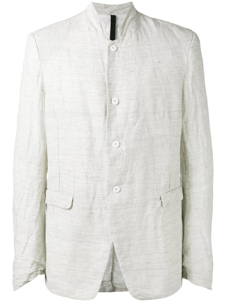 Poème Bohémien Slim-fit Blazer, Men's, Size: 50, Grey, Linen/flax/cotton