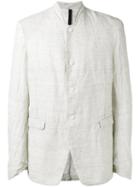 Poème Bohémien Slim-fit Blazer, Men's, Size: 50, Grey, Linen/flax/cotton