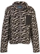 Lost Daze Textured Tiger-print Jacket - Grey