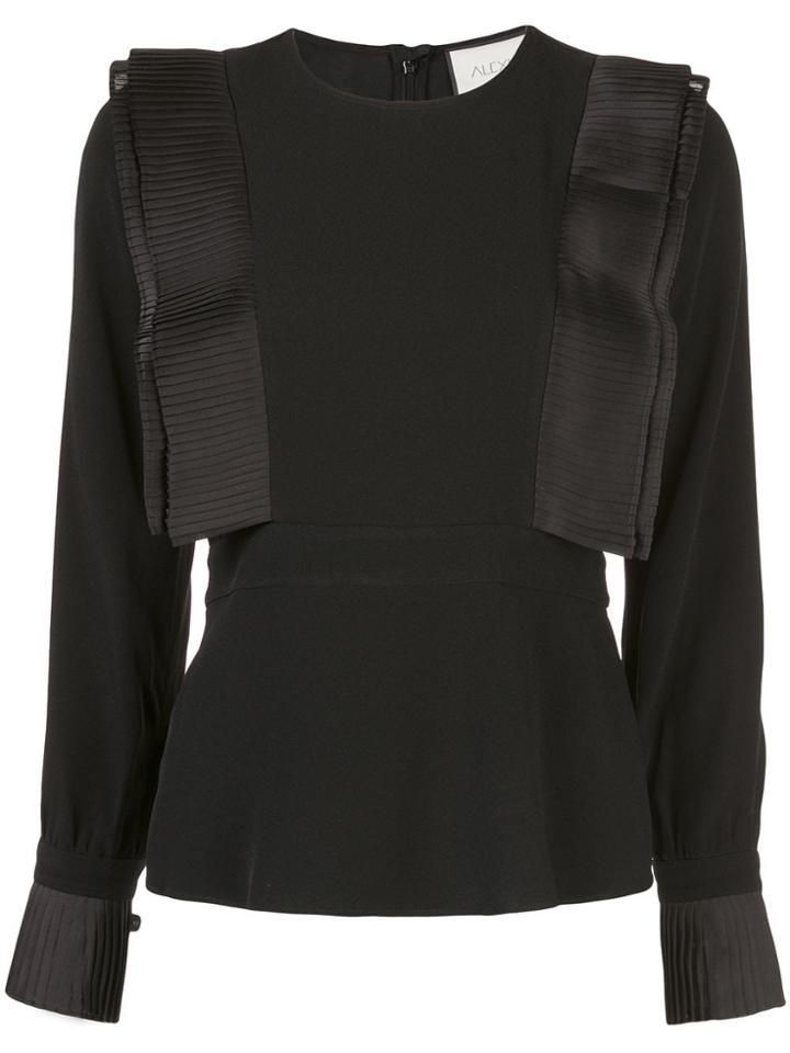 Alexis Pleated Detail Top - Black