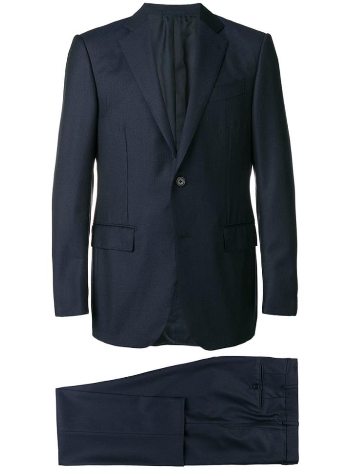 Ermenegildo Zegna Micro-pinstripe Trofeo Suit - Blue