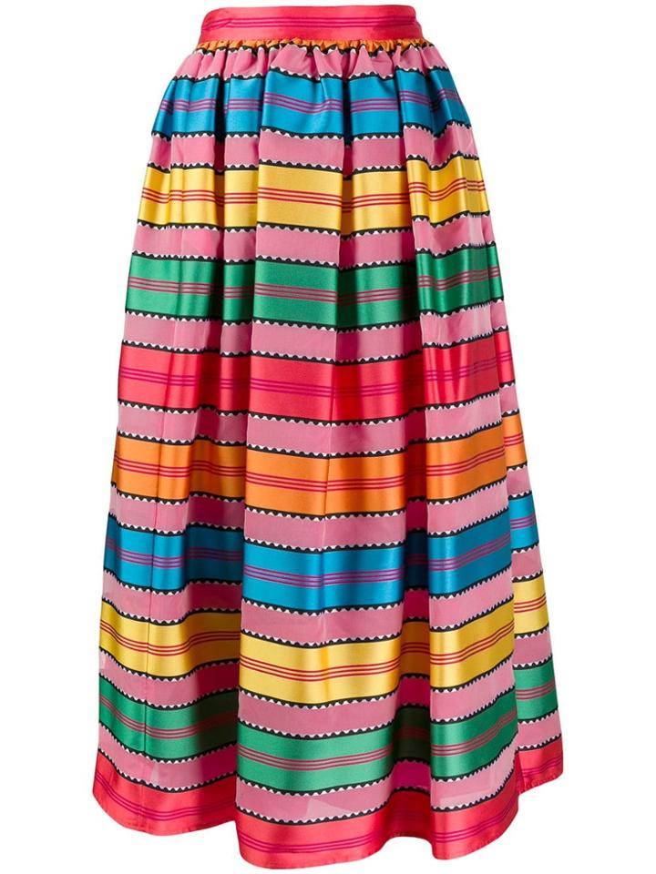 Mary Katrantzou Grosgrain Ribbon Midi Skirt - Pink