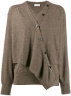 Lemaire Layered Button Jumper - Brown