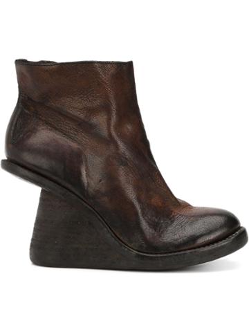 Guidi Asymmetric Wedge Boots, Women's, Size: 39, Black, Goat Skin