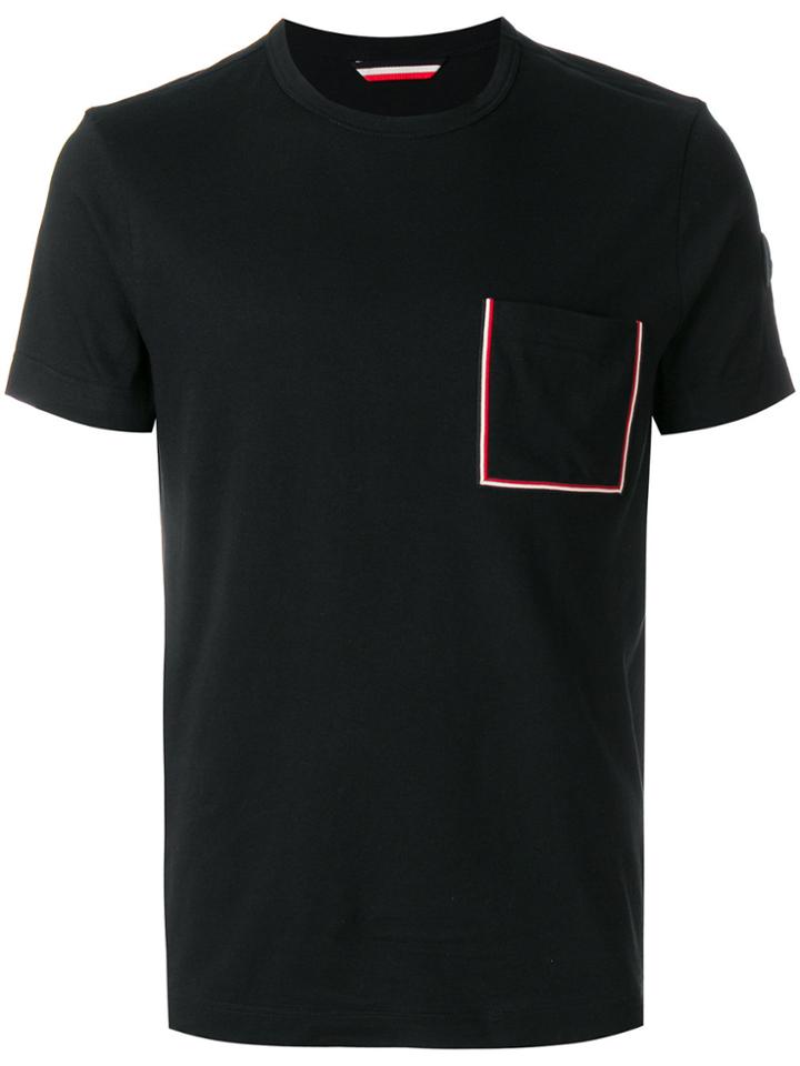 Moncler Contrast-pocket T-shirt - Black