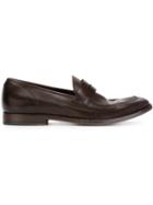 Pantanetti Penny Loafers, Men's, Size: 41, Brown, Calf Leather/leather