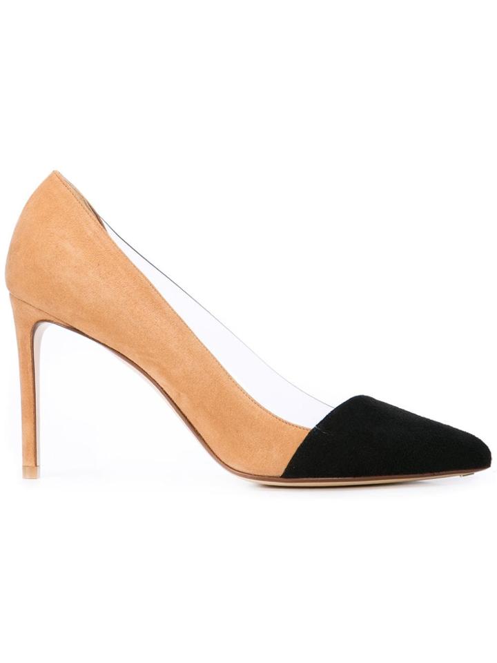 Francesco Russo Contrast Panel Pumps - Neutrals