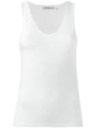 T By Alexander Wang Cut Out Back Tank Top, Women's, Size: Xs, White, Modal/spandex/elastane