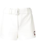 Prada Belted Shorts - White