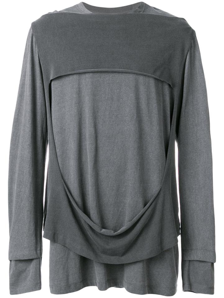 Bmuet(te) Draped Layer Sweatshirt - Grey