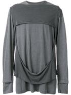 Bmuet(te) Draped Layer Sweatshirt - Grey