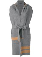Eudon Choi Belted Cape-coat - Grey