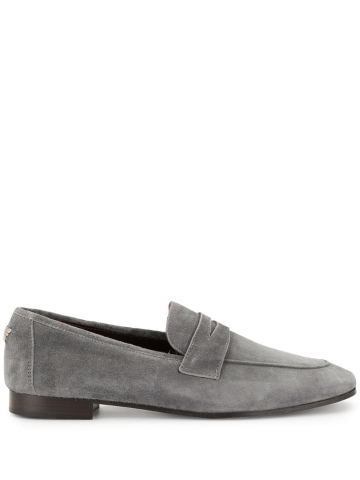Bougeotte Classic Smooth Loafers - Grey