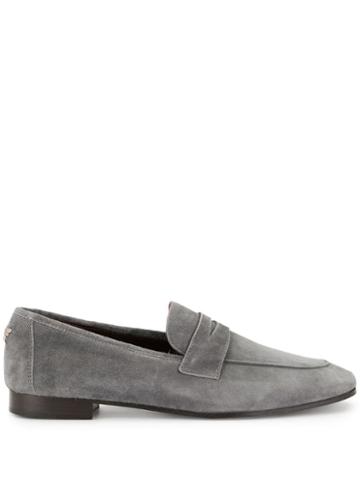 Bougeotte Classic Smooth Loafers - Grey