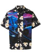 No21 Patterned Hawaiian Shirt - Black
